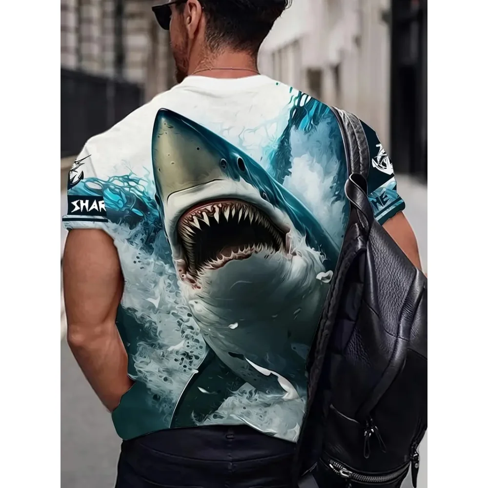 

Fishing Short Sleeve 3d Printed Animal Men's T-Shirt Summer Fashion Street Men Clothing T Shirt Men Vintage Daily Casual Tops