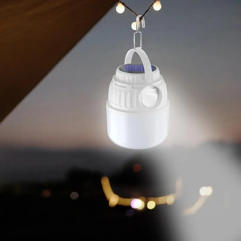 태양열 발전 캠핑 조명, 4 가지 조명 모드, 휴대용 LED 텐트 조명, IP65 방수 태양열 랜턴, 야외 홈 캠핑용