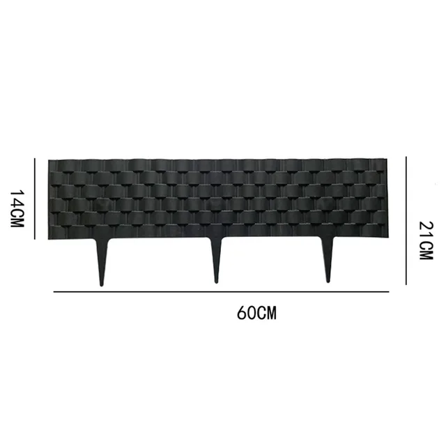 1/2 db Kerti Palisade 21 Cm*60 Cm Műanyag Kerítés Dekoráció Elszigetelő Kertészeti Mozaik Föl dbeillesztett - Image 6