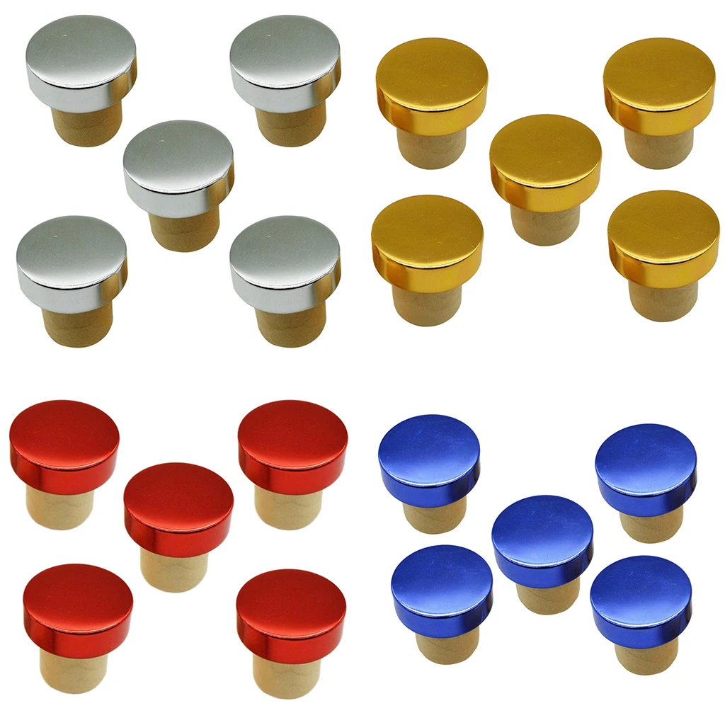 

5 шт., Т-образная Силиконовая пробка для вина