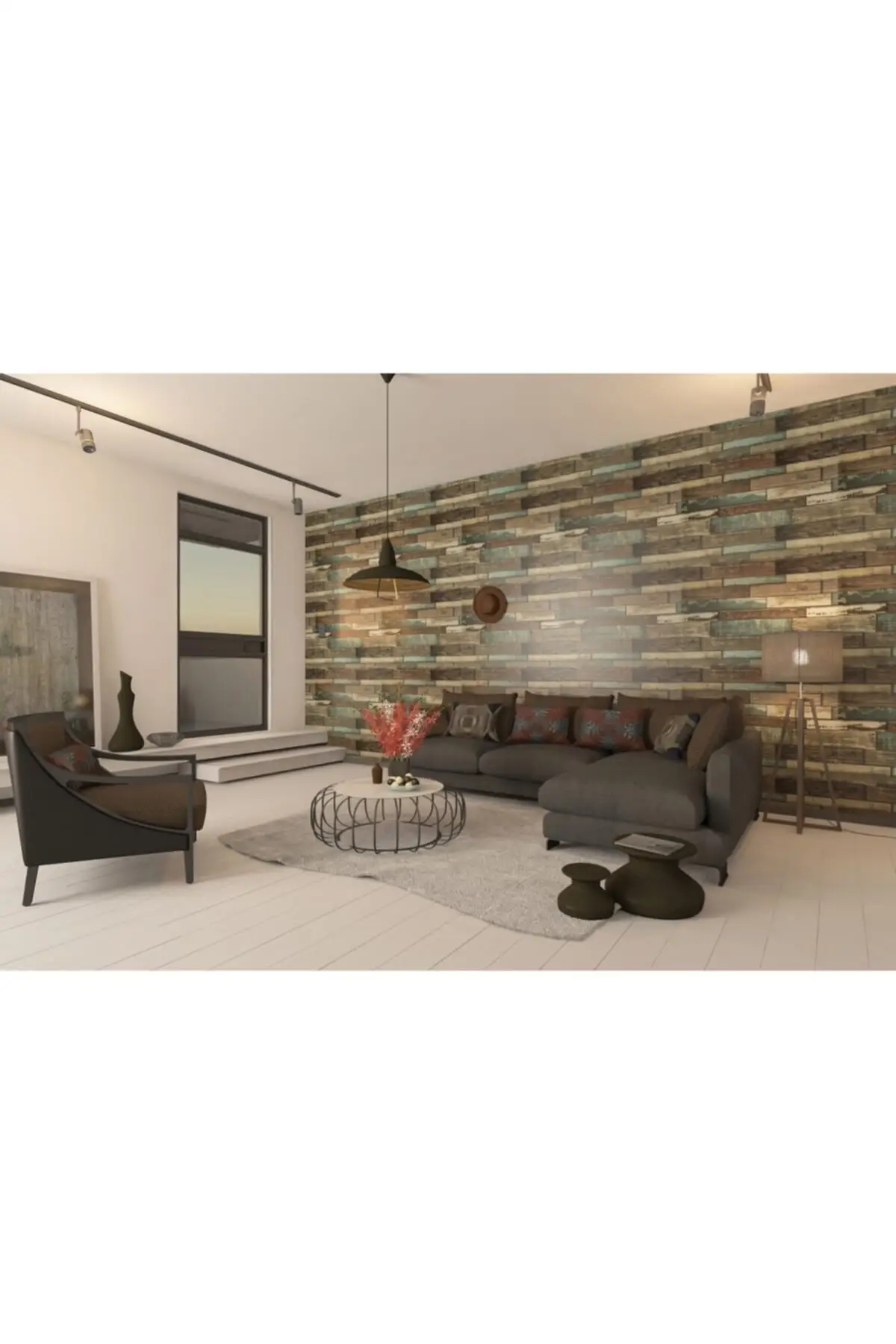 SelfAdhesive Wall Panel 70*35 Hardwood Vintage