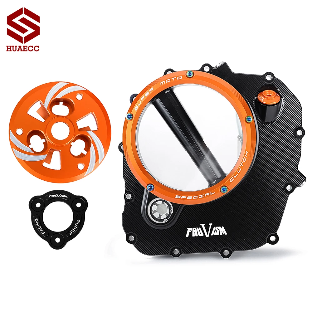 

Motorcycle CNC Clear Clutch Cover Spring Retainer R for KTM DUKE 390 2017-2022 RC 390 2018-2020