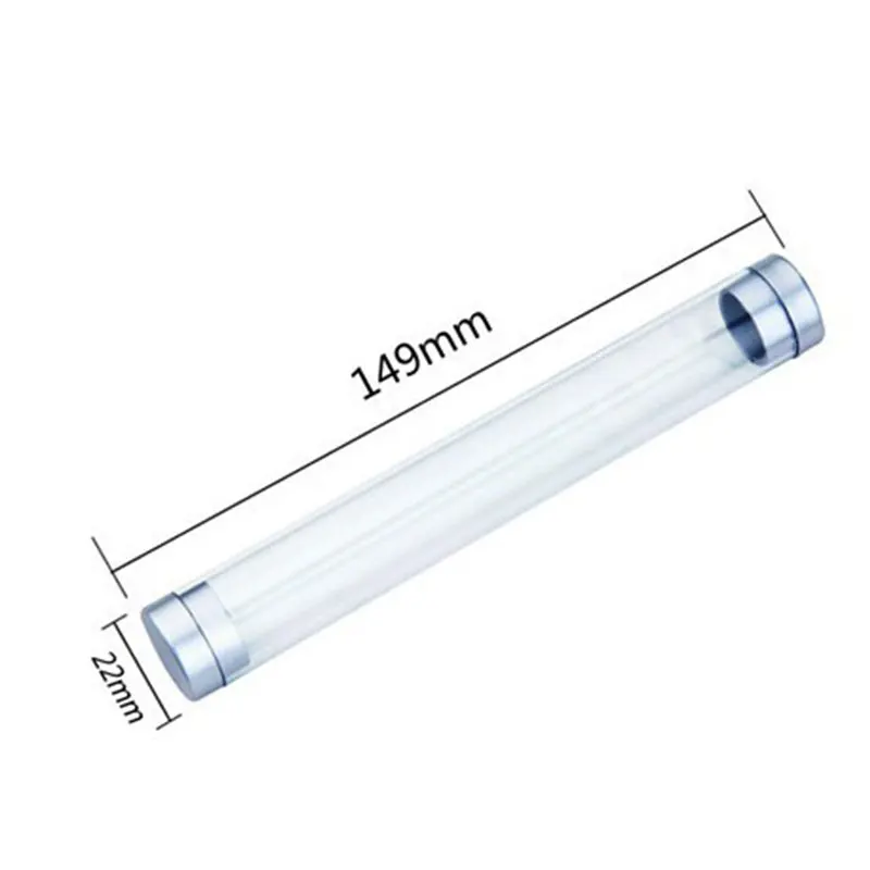 60Pcs Plastic Transparent Acrylic Cylinder Tube Pencil Cases Gift Boxes Office School Supplies Pens Pencils Bags Pencil Cases