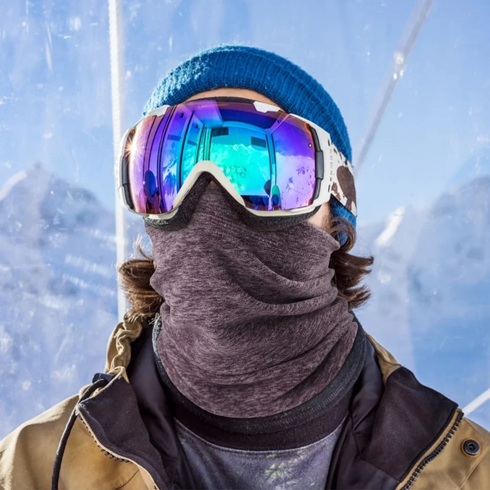 Winter Bandana Outdoor Fleece Neck Warmer Gaiter Thermal Half Face Cover Cycling Snowboard Ski Hiking Tube Mask Scarf Men Women