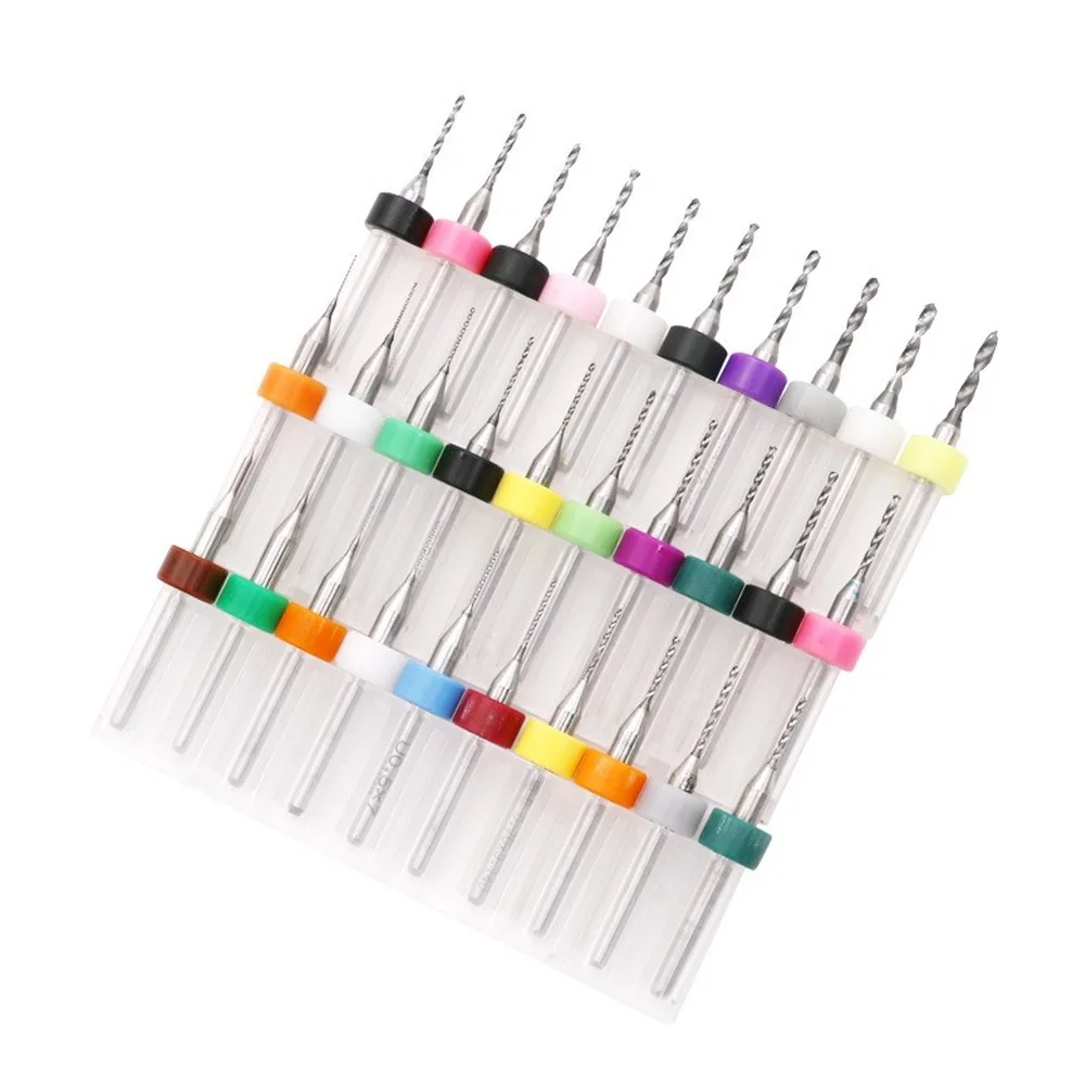 

10pcs/Set 0.3mm To 1.2mm PCB Mini Drill Bit Tungsten Steel Carbide for Print Circuit Board CNC Drill Bits Machine