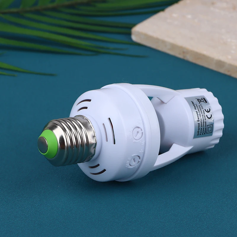 Description Picture 4 of item1Pc AC100-240V E27 Socket Converter With PIR Motion Sensor LED Lamp Base Intelligent Switch Light Bulb Lamp Holder