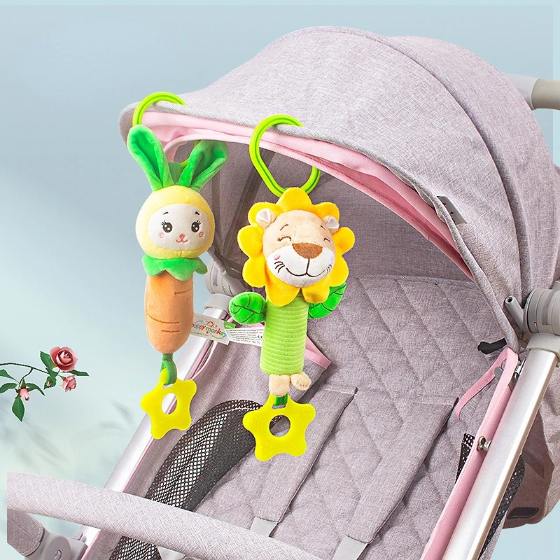 

Baby Kids Rattle Toys Cartoon Animal Plush Hand Bell Baby Stroller Crib Hanging Rattles Infant Baby Toys Gifts for Baby Newborn