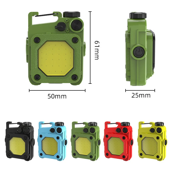 

E5 COB edc Keychain Flashlight USB Rechargeable LED Flash Lantern Portable Torch Mini Work Lights Fishing Camping 6 Modes Lamps