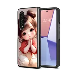 Cartoon Cute Girl Phone Cover Case - Galaxy Z Fold4 (Mix01)