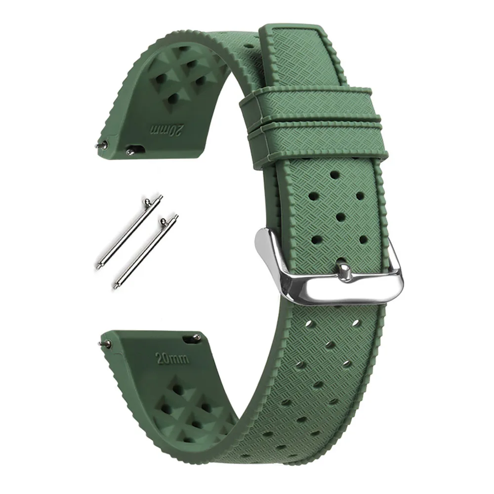 Tropic Silicone Strap with Quick Release - Universal Replacement Band Bracelet Accessories