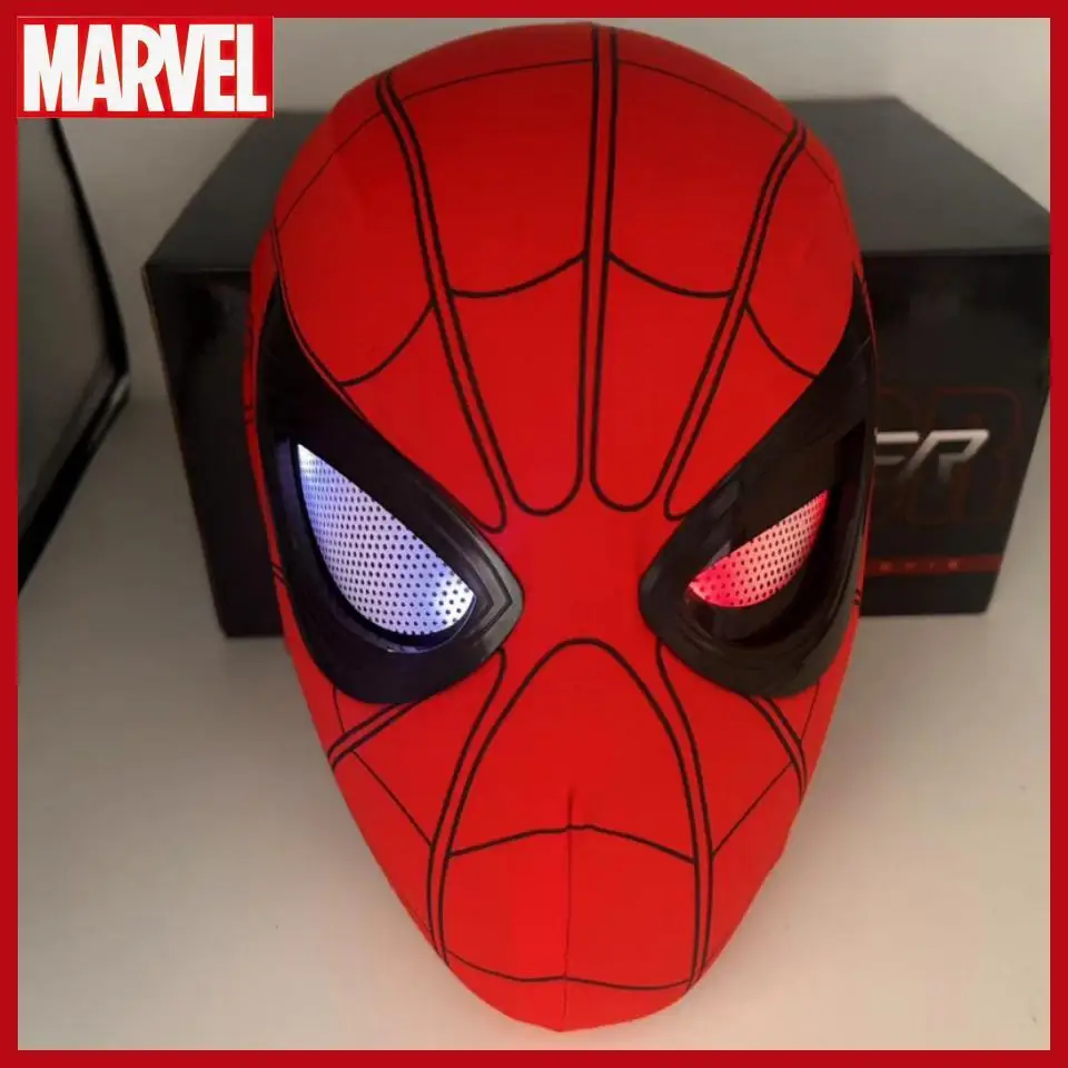New Spider-Man:No Way Home Spider Man Mask Luxury Helmet Ricaricabile Remote Eyes Maschera Mobile Con Led Cosplay Xmas Gift Toy