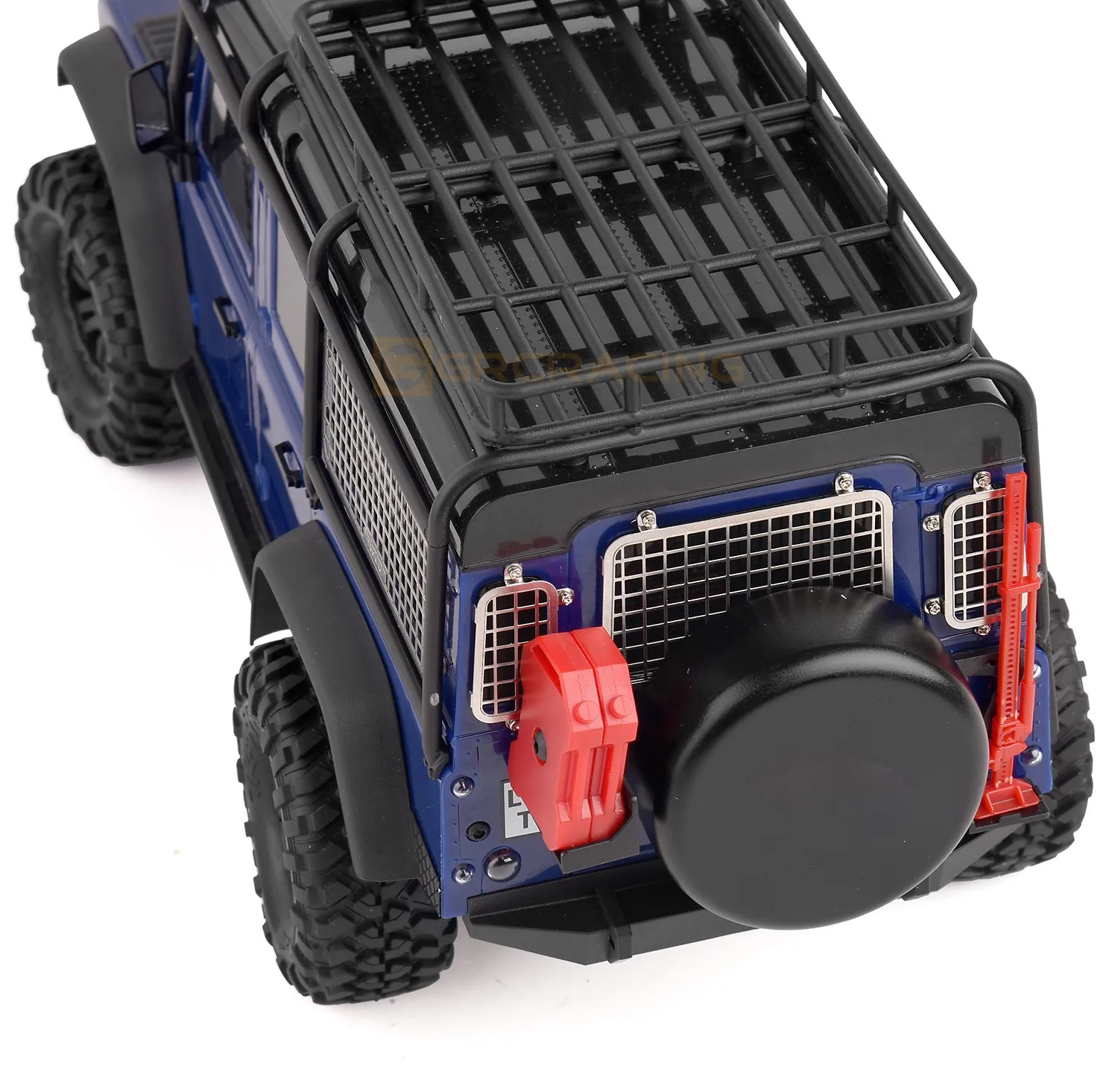Stereoskopisches Fenster-Antikollisionsnetz aus Edelstahl und Metall für Seitenfenster + Heckscheibennetz für 1/18 Traxxas Trx-4m Defender Trx4m – Detail 11