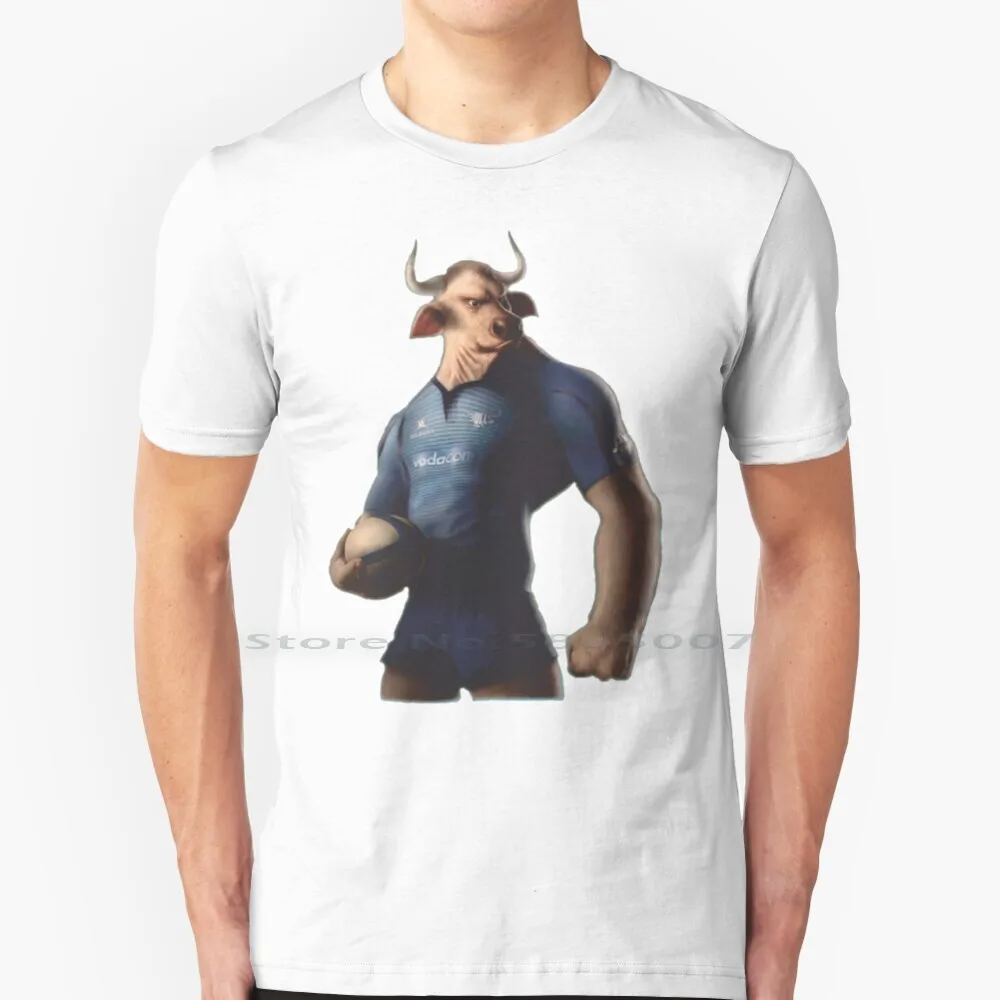 Sud Africa Sexy Super The Bull Rugby Blue Bulls T Shirt Braai Biltong T Shirt 100% Cotton Stormers Blue Bulls Natal Sharks