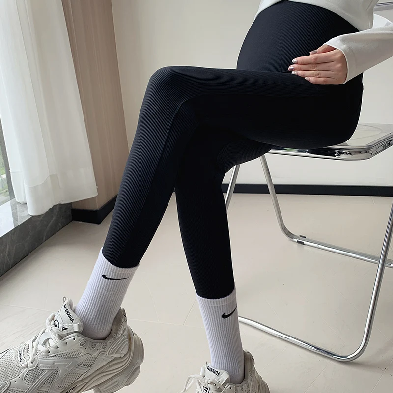 Large Size Maternity Shark Yoga Pants Spring and Autumn Wear Thin Barbie Pants Small Bottoming Versatile Style