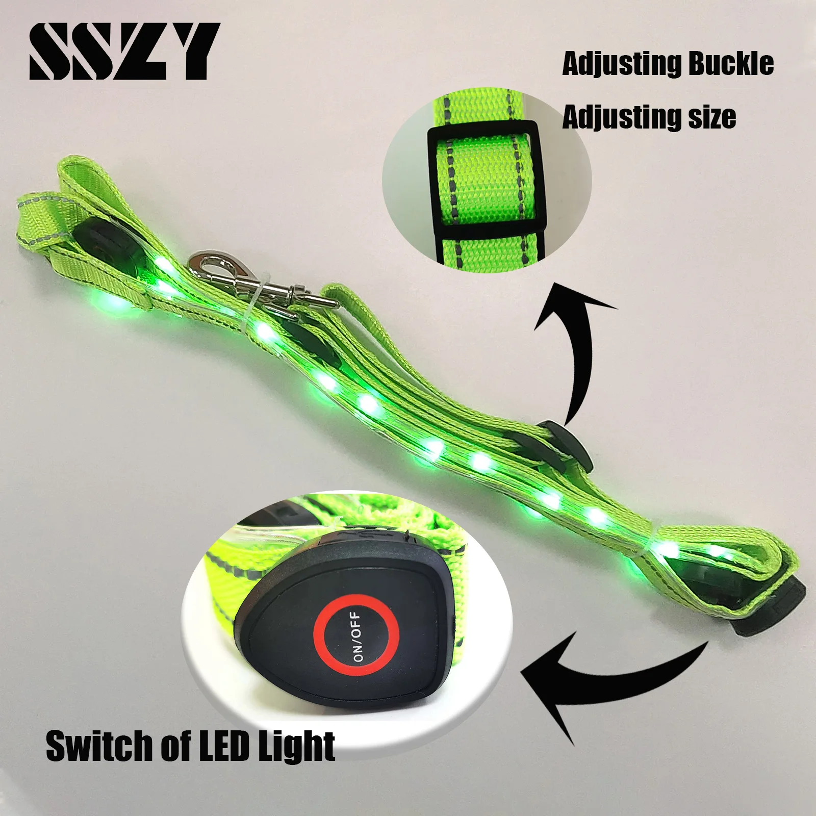 Horse Riding Equipment Horse Equipment Breastplate Nylon LED Night Flashing Light Bar Harness Outdoor Sports USB Charge Riding Decorations Belt