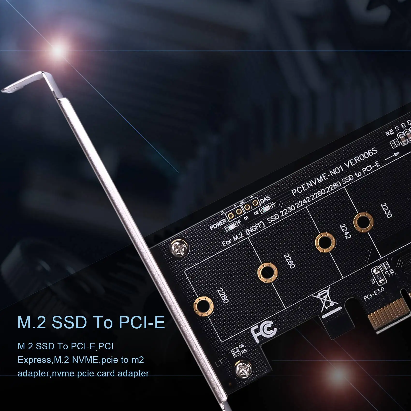 카드에 PCIE-M2 어댑터, PCI 익스프레스 3.0 X1 라이저 어댑터 추가