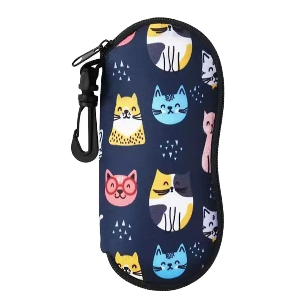 Men Women Portable Fashion Storage Box Zipper Wallet Diving Material Glasses Box Holder Sunglasses Bag Reading Eyewear Case