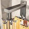 Universal Kitchen Hook Multi-Purpose 360 Degrees Rotatable Rack Organizer Spoon Storage Hanger Home Kitchen Accessories 5