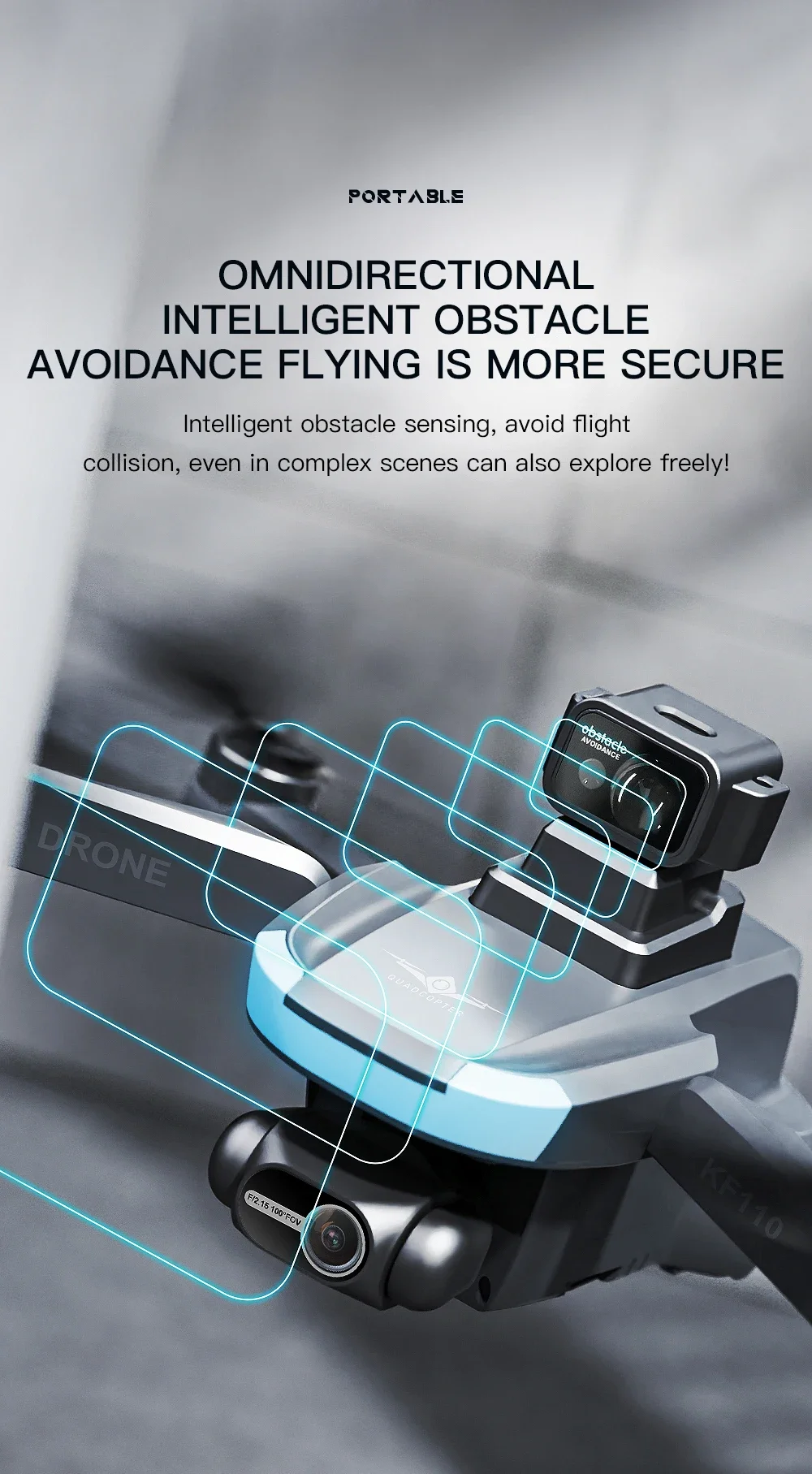 Description Picture 5 of itemNew KF110 GPS Drone 8K Profesional 6K HD Camera 2-Axis Gimbal Anti-Shake Aerial Photography Brushless Foldable Quadcopter