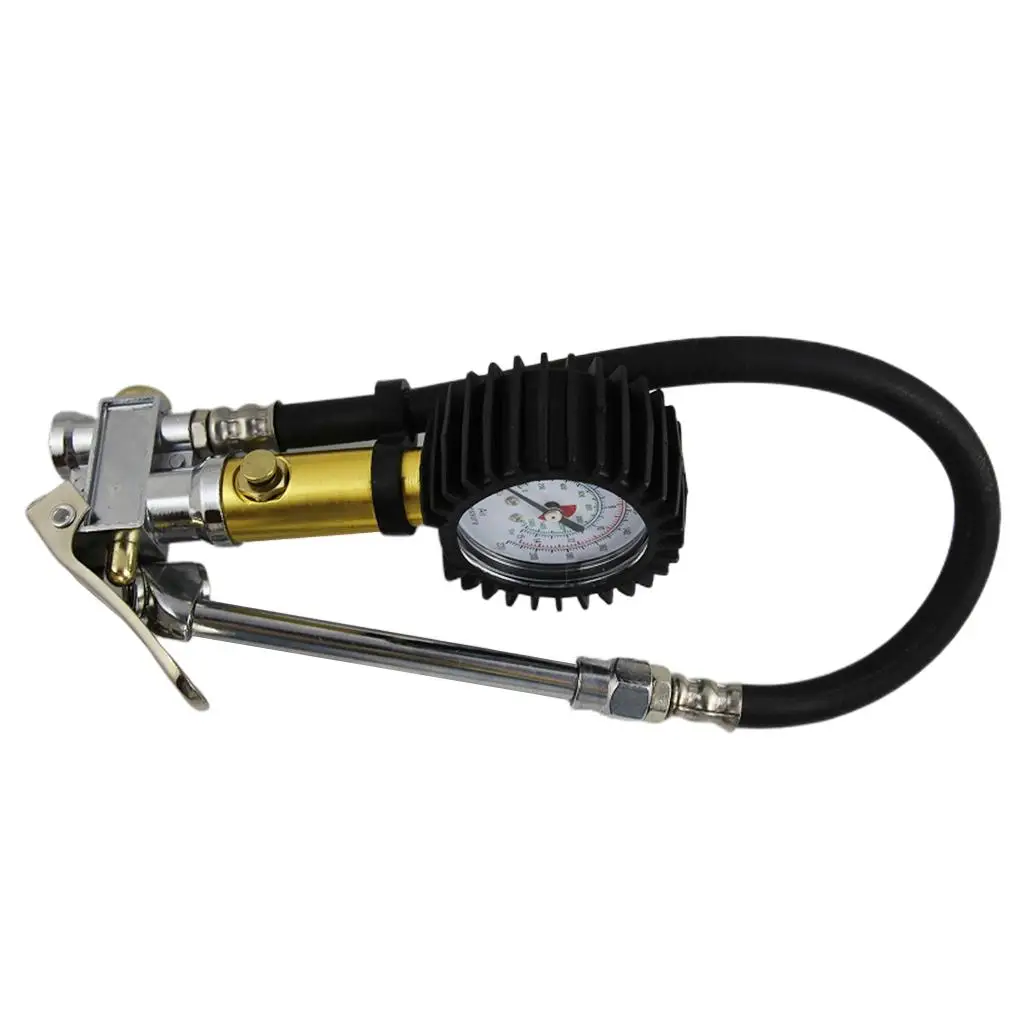 Pistola di gonfiaggio per pneumatici 10 bar/145 psi manometro analogi