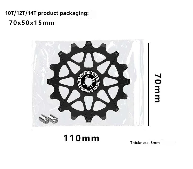 Fahrrad Hinten Jockey Pulley Keramik Lager Schaltwerk Jockey Rad Ultraleicht MTB Road Fahrrad Schaltwerk Guide Rad Zubehör – Detail 15