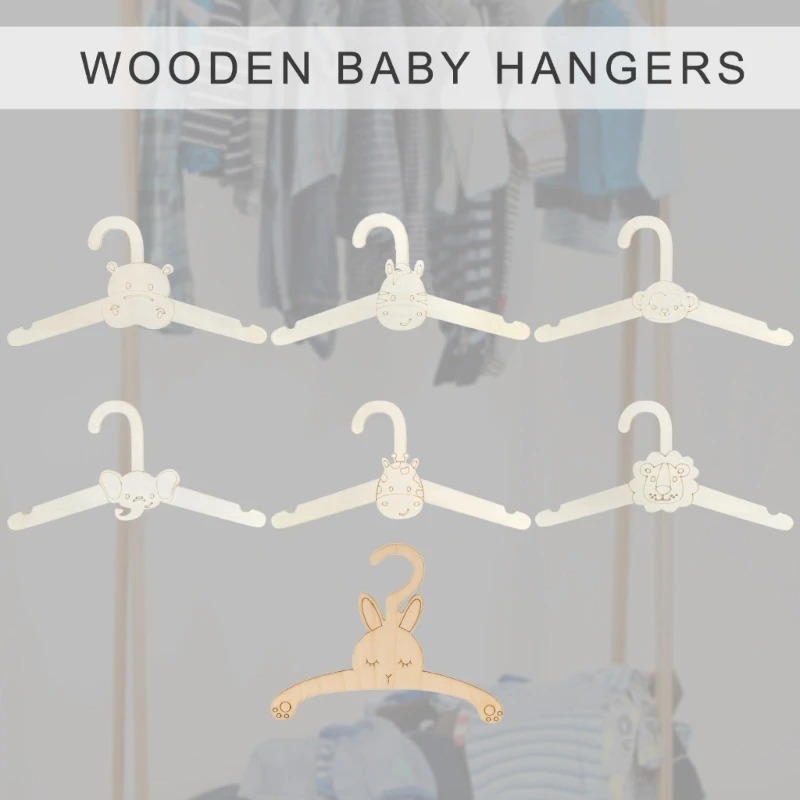 E15D 10 Pieces Set Multipurpose Sturdy Hangers Accessory for Infant Clothing Space Saving Designs for Baby Wardrobes 5