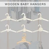 E15D 10 Pieces Set Multipurpose Sturdy Hangers Accessory for Infant Clothing Space Saving Designs for Baby Wardrobes 5