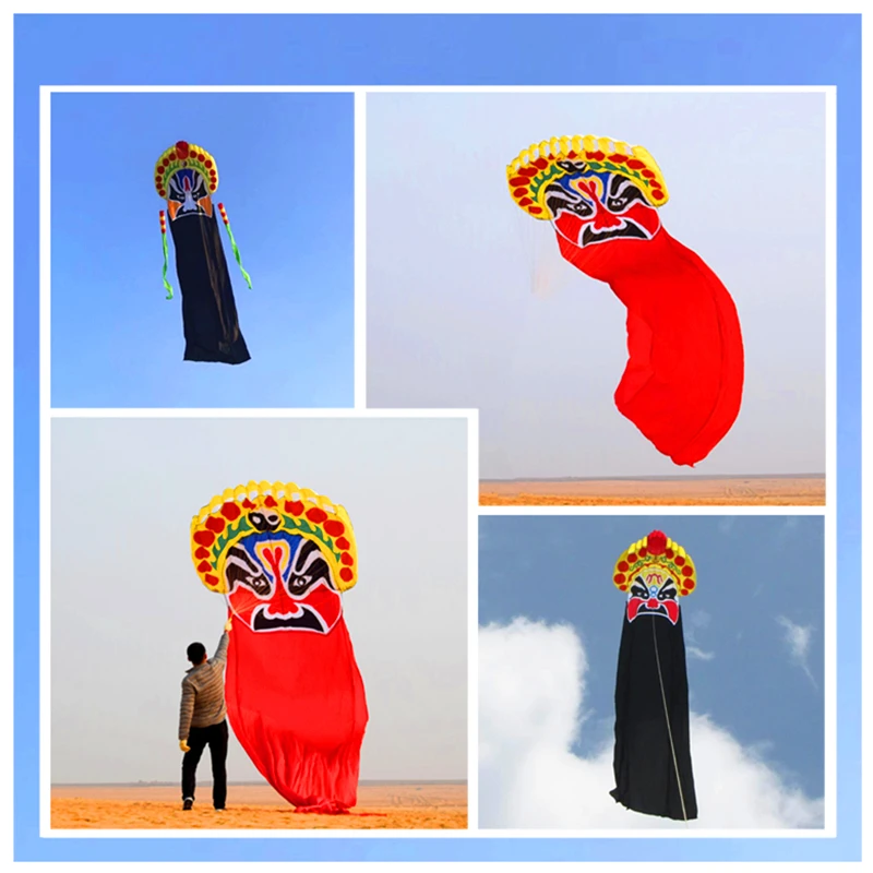 

free shipping 8m 10m 20m 27m large peking opera kites flying octopus kites for adults reel 3d kite factory parafoil toy sports
