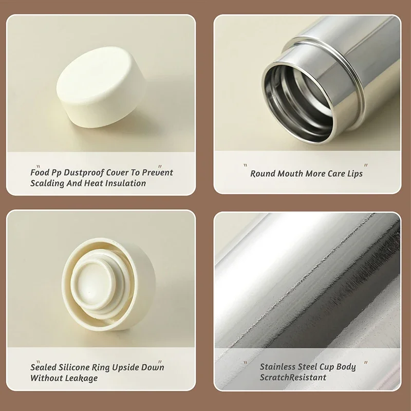 120ml Mini Portable Thickened Stainless Steel Vacuum Thermos Cup Thermal Insulation Pocket Cup Small Capacity Small Water Bottle