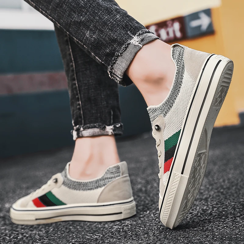 أحذية رياضية للرجال من نسج طائر ، أحذية كاجوال ، م...