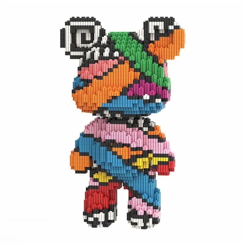 최신 25cm MOlii 컬러 붕대곰 빌딩 블록 퍼즐 조립 펠릿 장난감 남아 여아 선물용 빌딩 블록 장난감