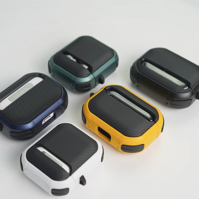 Premium TPU Anti-Fall Earphone Cover with Keychain Design