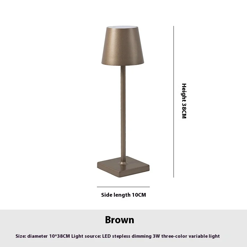 Cordless Usb Rechargeable Table Lamp Poldina Waterproof Touch Switch Table Lamp for Bedroom Hotel Living Room Restaurant 6