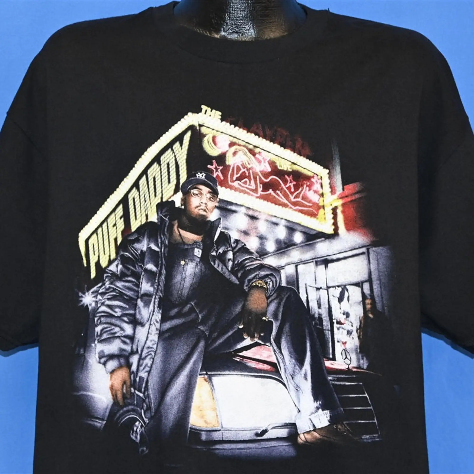 Anni '90 Puff Daddy The Playpen Hip Hop P Diddy Rap T Shirt Extra Large