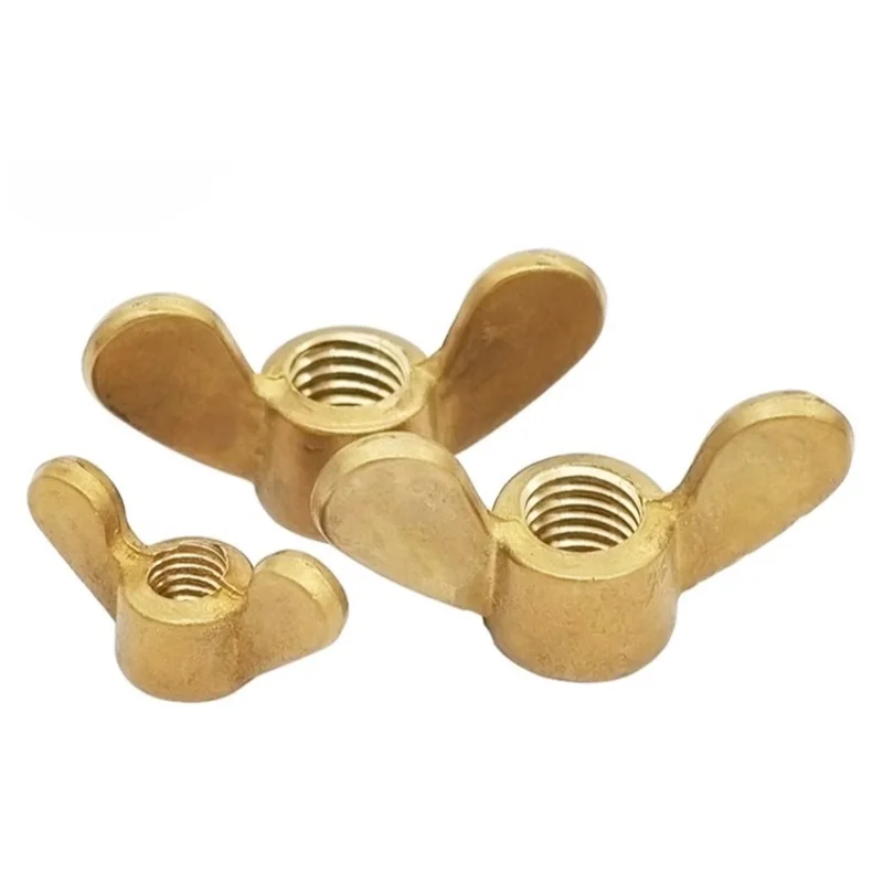 M12 Brass Wing Nuts (Butterfly Nuts) – Pack Of 10, 1.75mm Pitch, 33.5mm High, AN 93 Standard