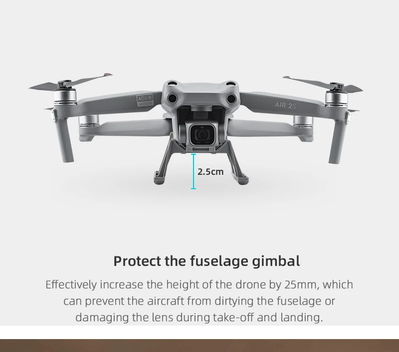 AIR 25 2.Scm Protect the fuselage gimbal Effectively increase the