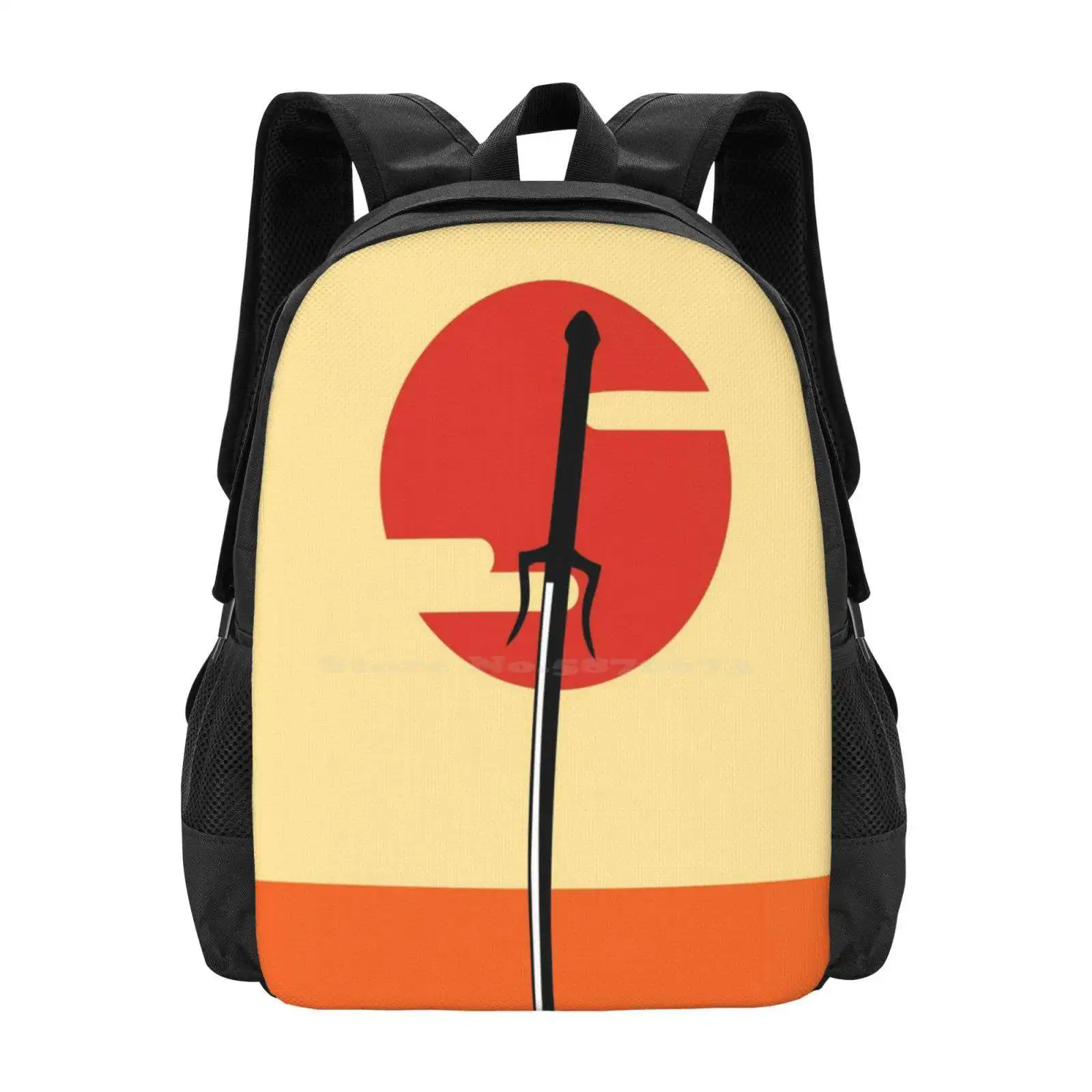 

Школьные сумки Samurai Champloo, минималистичный дизайн, с узором, аниме мягкий меч, Япония