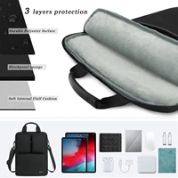 14Inch Three Pocket Vertical Style Laptop Bag,  Sleeve Messenger Bag, Single Shoulder Computer Bag Laptop Case Briefcase  노트북가방 - Image 5
