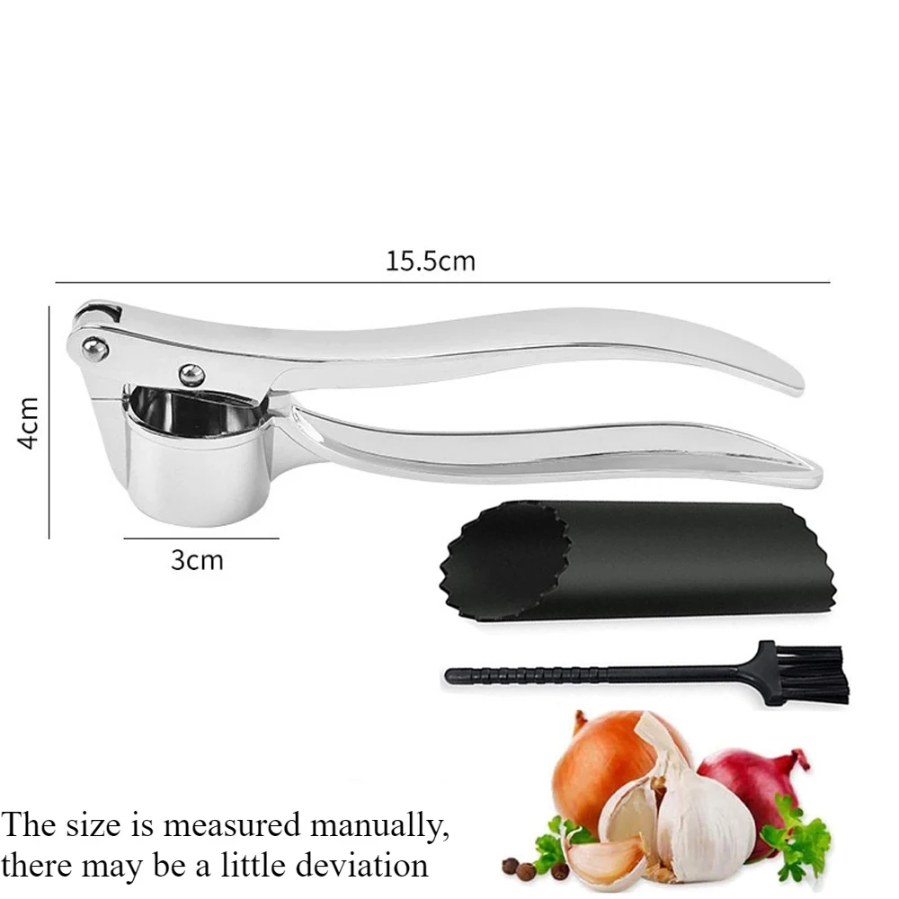 Stainless Steel Garlic Press 3