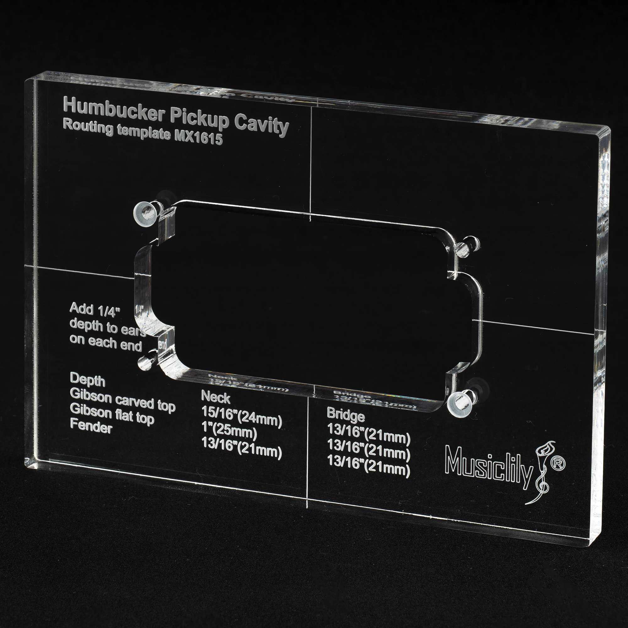 Musiclily Pro CNC 正確なアクリル ハムバッカー ピックアップ