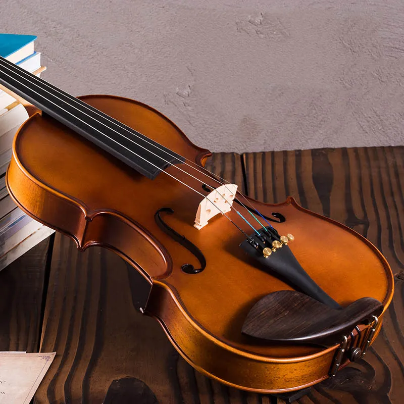 

Professional Luthier Handmade Violin Body Acoustic Hallmark Violin Strings Beginner Maple Wood Case Violino Musical Instruments