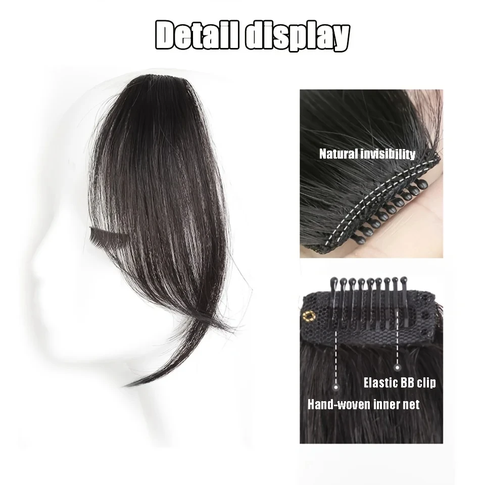 Synthetic Clip In Hair Bangs For Women