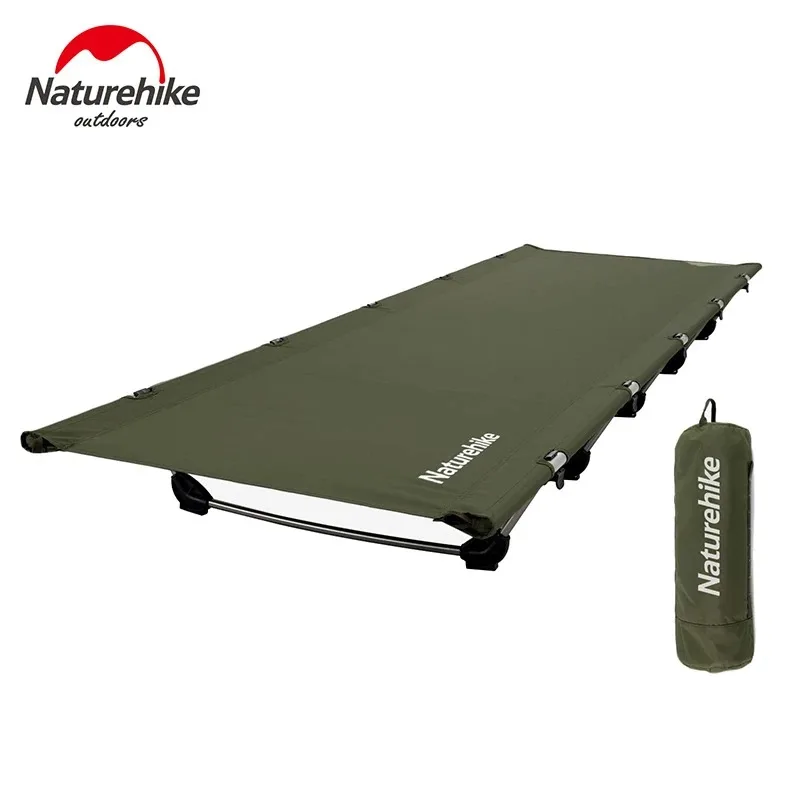 Naturehike-cama plegable XJC05, cama compacta ultraligera para acampar al aire libre, senderismo, viajes, cunas plegables para mochilero NH20JJ001