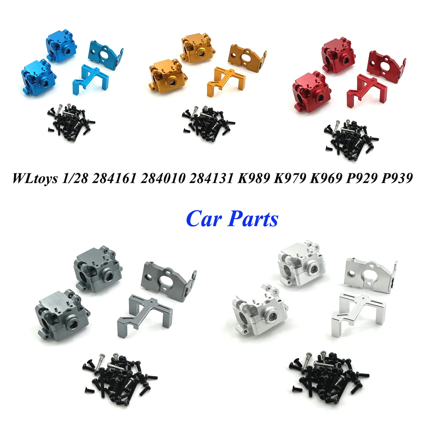 

WLtoys 1/28 284161 284010 284131 K989 K979 K969 P929 P939 RC Car Parts Metal Upgrade Wave Box Motor Base Steering Gear Base