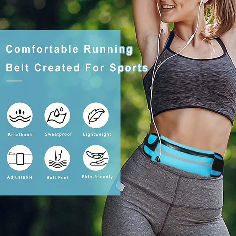 Professional Running Waist Bag Sports Belt Pouch Mobile Phone Case Men Women Hidden Holder Gym SportsBag Workout Belt Waist Pack running waist bag