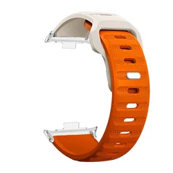 Premium Silicone Sport Watch Strap - Universal Smartwatch Accessory Replacement Bracelet for Mi band 8 Pro (StarOS)