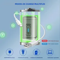 Mini pompe à Air Portable, pompe à matelas Sup sans fil à batterie Rechargeable, gonfleur de compresseur électrique sans fil Acuum Pvc bateau Pum 5