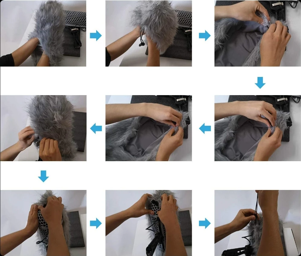 Microfono Blimp Micolive Con Dead Cat | Compatibile Rode NTG, Sennheiser MKE 600 | Sistema Antivento Professionale - Foto 7