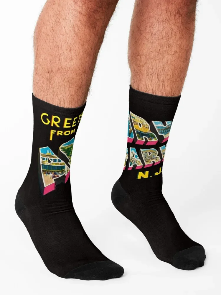 Asbury Park New Jersey Tillie Post Card Socks christmass gift Thermal man winter Boy Child Socks Women's