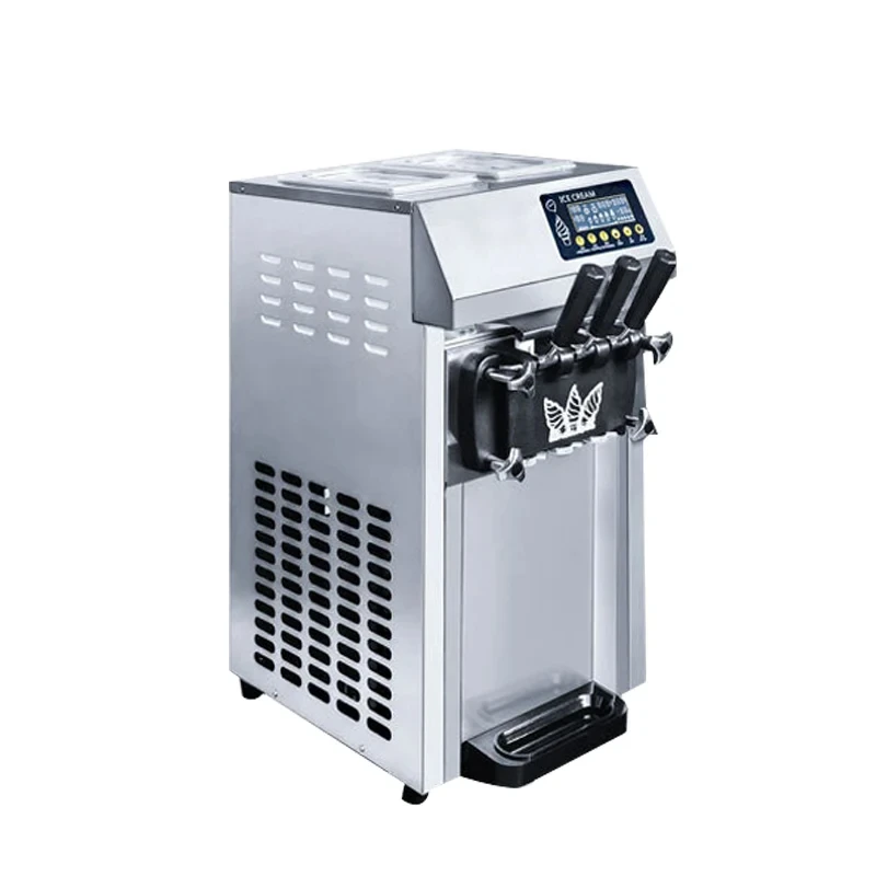 High quality Commercial Soft Ice Cream Machine With Stainless Steel Ice Cream Makers fast shipping 4